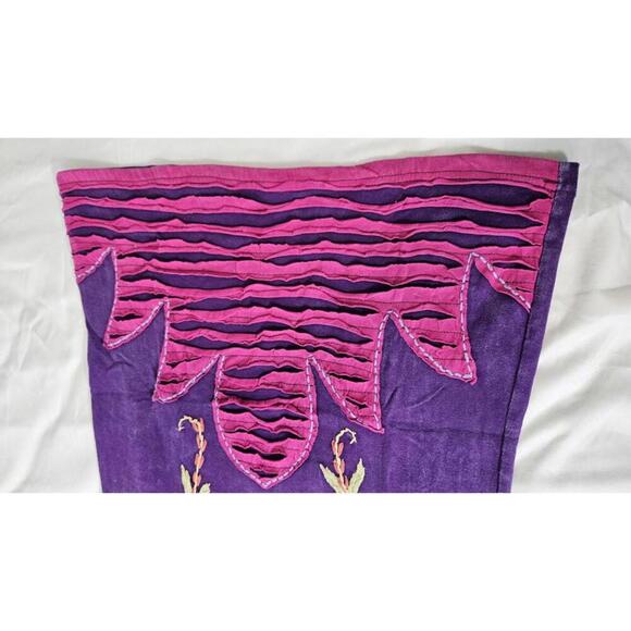 K.P.C. Women's Colorful Handmade in Nepal Bohemian Embroidered Dress Small - Picture 4 of 10